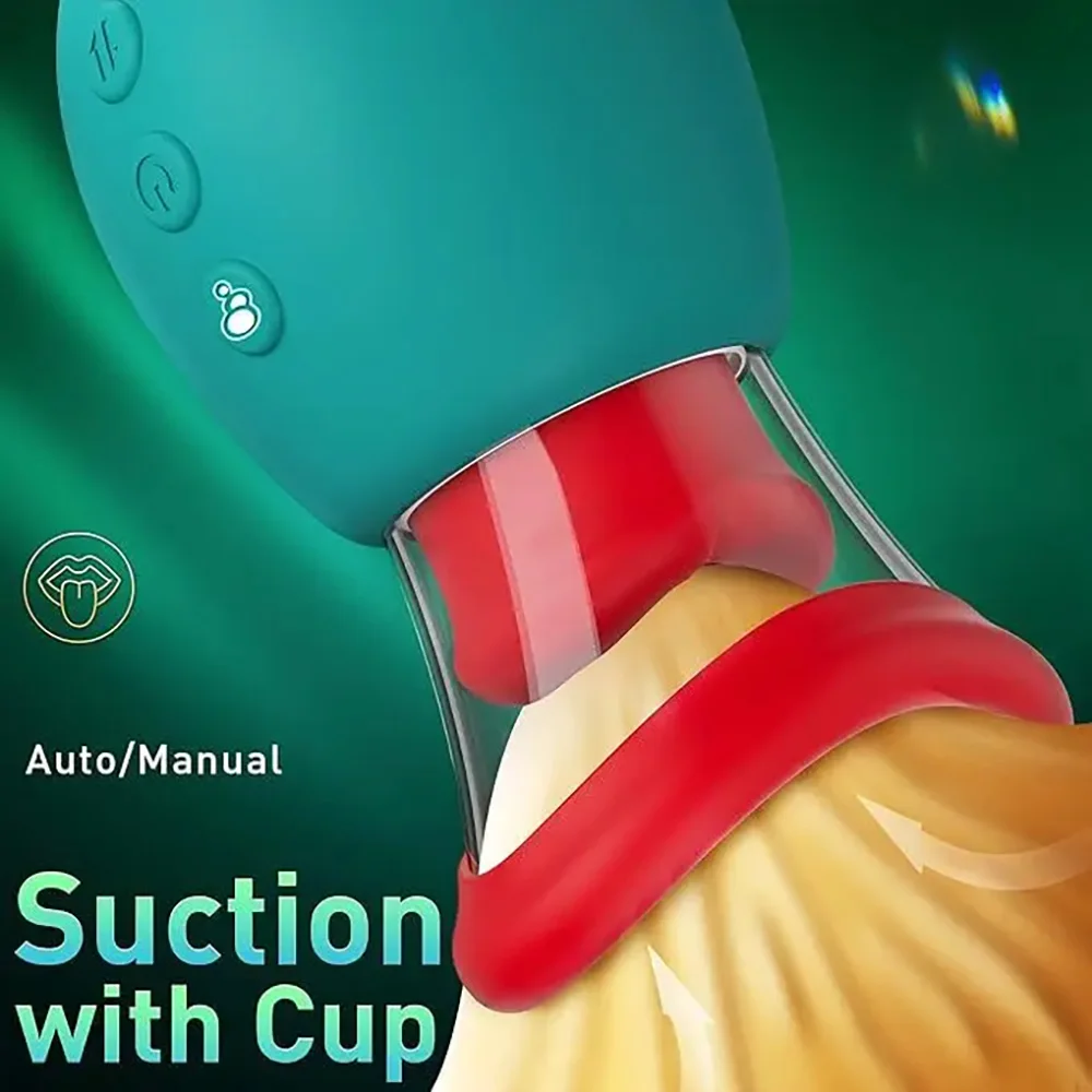 Breast Massager Vibrator Licking Tongue Clitoral Stimulation Sucking Nipple Oral Female Masturbation Tools Sex Toys for Women - view 5