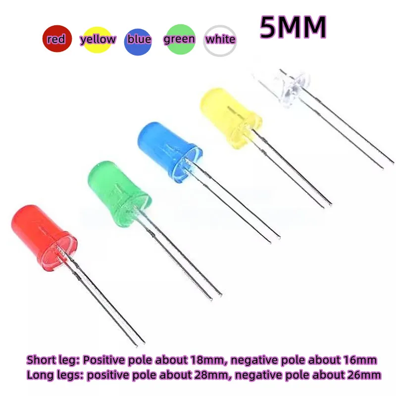 50Pcs 5MM Led High-…