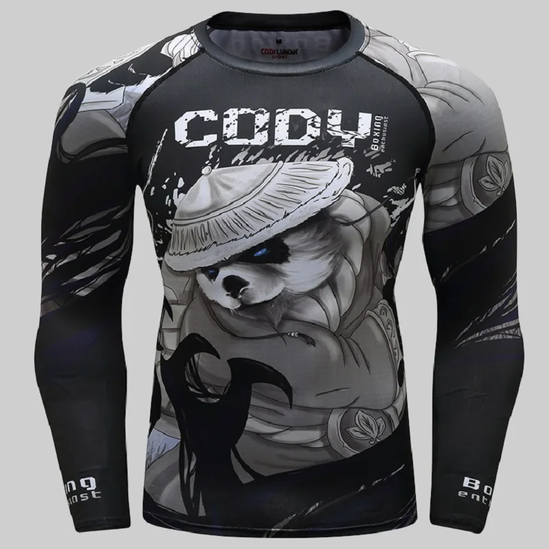 Manufacturer Rash Guard made custom Sublimated print Rashguard MMA Long Sleeves UV mens sportswear mens sport T shirt