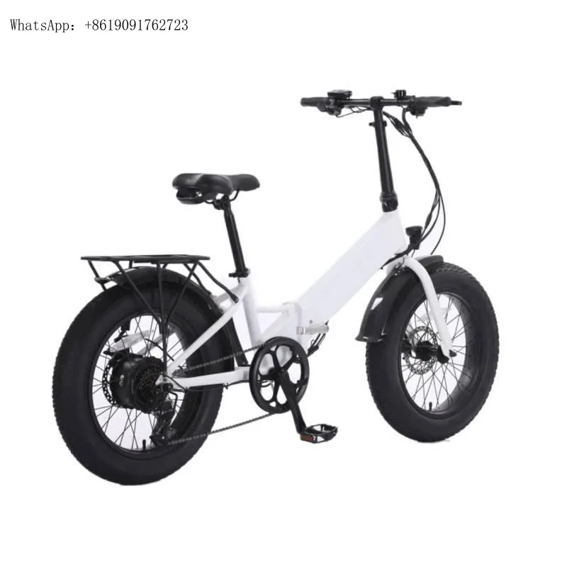 دراجة كهربائية تعمل بالليثيوم قابلة للطي ممتص الصدمات الكامل شائعة في أوروبا والولايات المتحدة إطار عريض مقاس 20 بوصة 4.0 #2