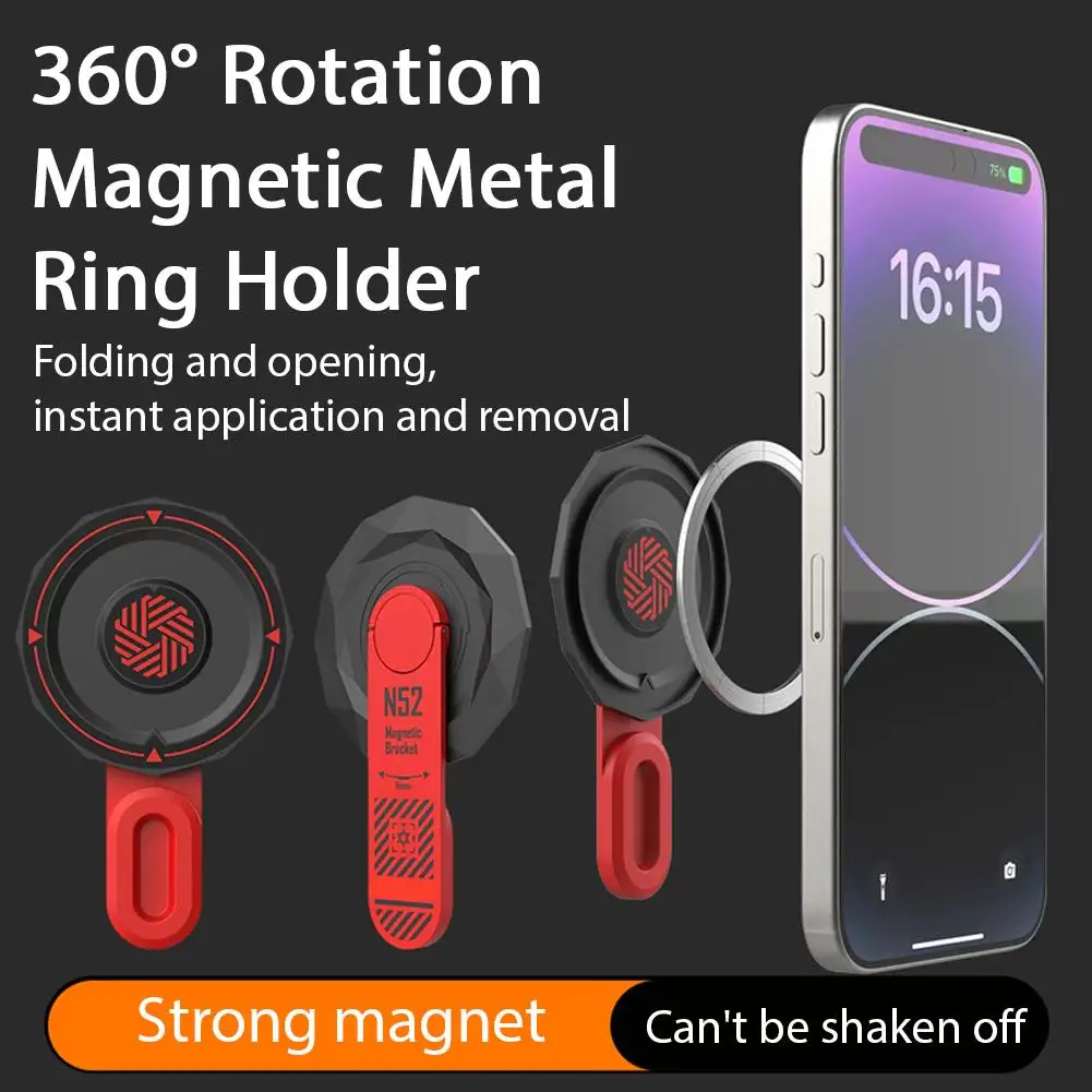 For MagSafe Phone Grip Stand Kickstand For MagSafe IPhones, Magnetic Phone Stand Cellphone Grip Rotated 360°,Holder For IPhone