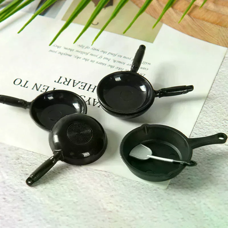 1/12 ドールハウスシミュレーションフライパン鍋モデルドールハウスミニチュアキッチン調理器具アクセサリードールハウス装飾