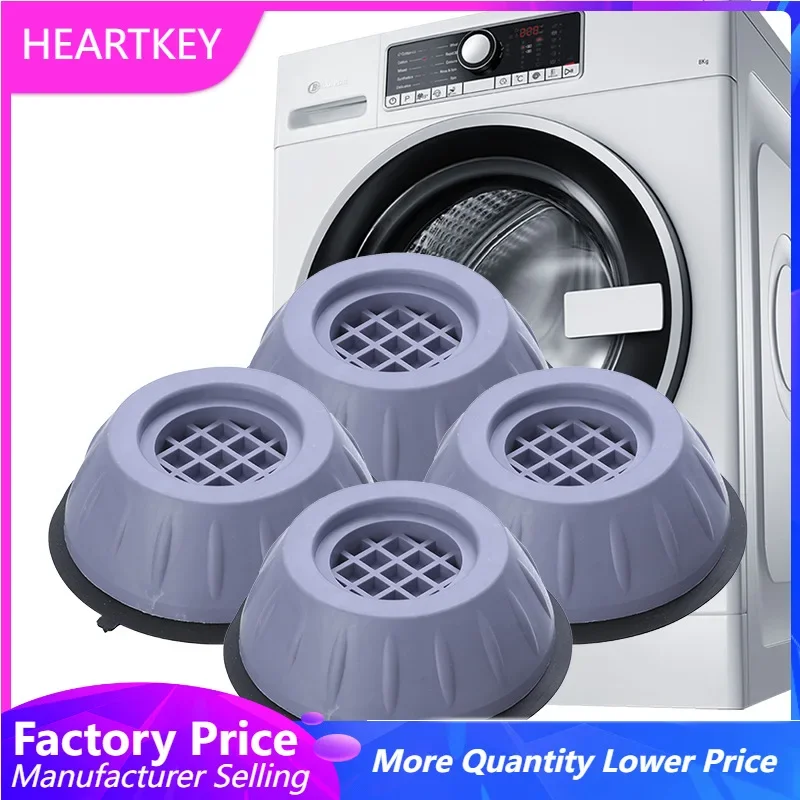 

4Pcs Shockproof Base Rubber Legs Slipstop Skid Raiser Mat Washing Machine Feet Pads Dampers Stand Furniture Vibration Feet Pads