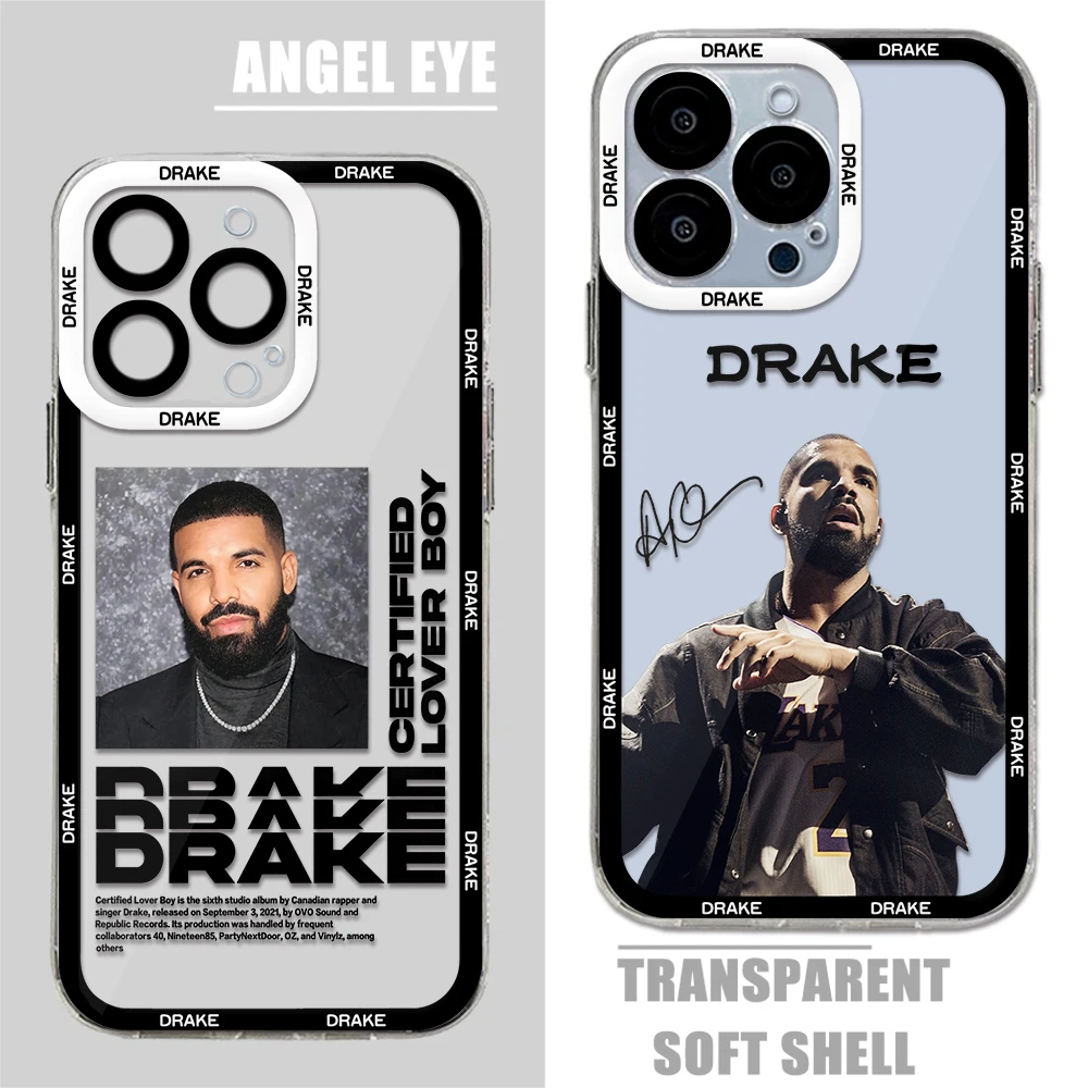 Raper Drake plakat album Nowe etui na telefon do iPhone\'a 15 14 13 12 11 Mini Pro Max X XR XSMax 6S 6 7 8 Plus SE20 Przezroczysta obudowa