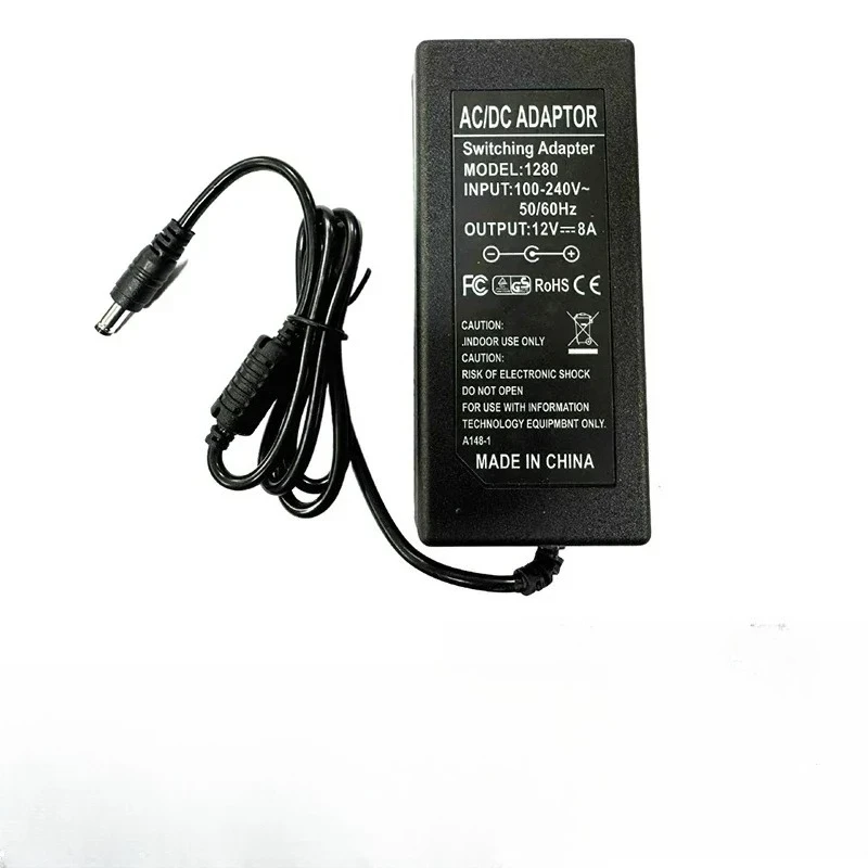 Universal Power Supply 12V 5A 6A 8A Power Adapter Charger AC To DC Adapter Transformers for LED Light Strip Laptop EU US Plug
