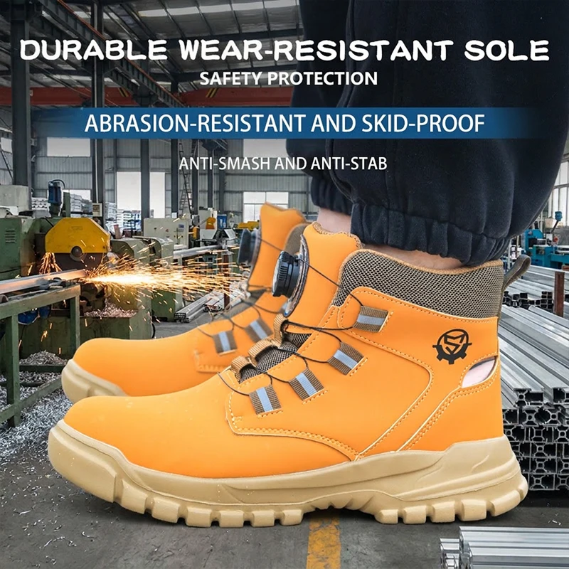 Men's and women's universal anti-shock and anti-penetration lightweight safety shoes, protective shoes, work shoes, labor boots - view 6