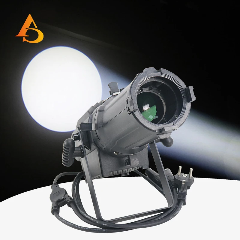 100W Mini Variable Zoom Ellipsoidal  DMX Zoom Profile Surface Studio Gobo Spotlight DMX LED Leko for DJ CLUB Light Show