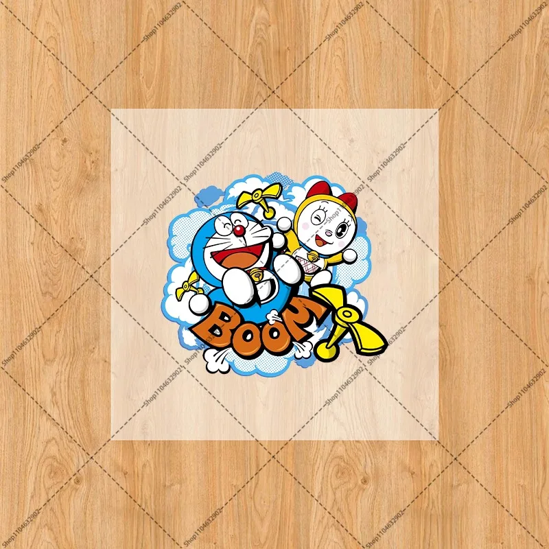 Doraemons Iron on Patches Washable Heat Thermal Transfer Stickers Anime Cartoon Character Derivative Peripherals Sticker Gifts - view 5