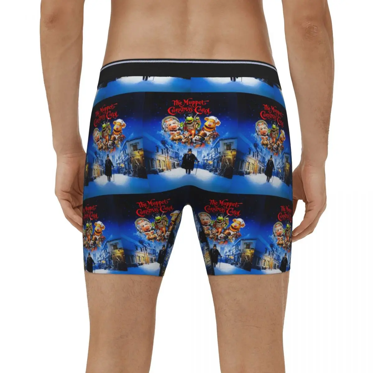 Muppet عيد الميلاد كارول طويل الملاكم السروال القصير الرجال سراويل داخلية ناعمة لهدايا صديقها أوم رجل