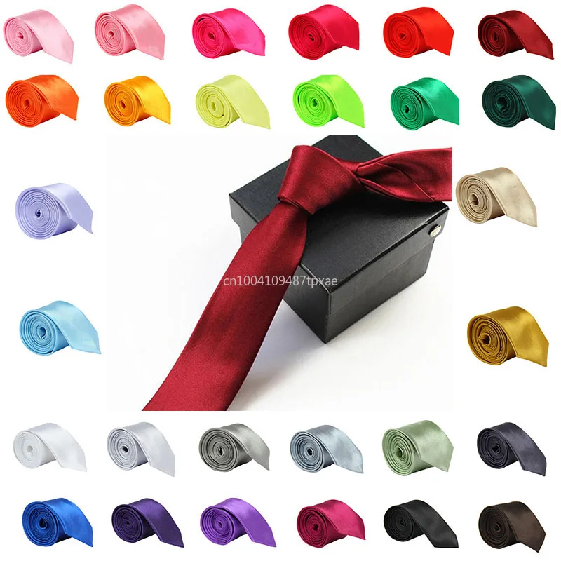Krawatten für Kinder, Jungen, Mädchen, Kinderkrawatte, Bühnenaufführung, Zeremonie, Herren, schmal, einfarbig, Polyester, schmale Krawatte, 5 cm verstellbar