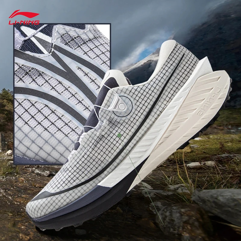 

LI-NING DI LU PRO V2 Men Running Shoes Reflective Lightweight High Rebound Off road Professional Sports Sneakers ARNV003