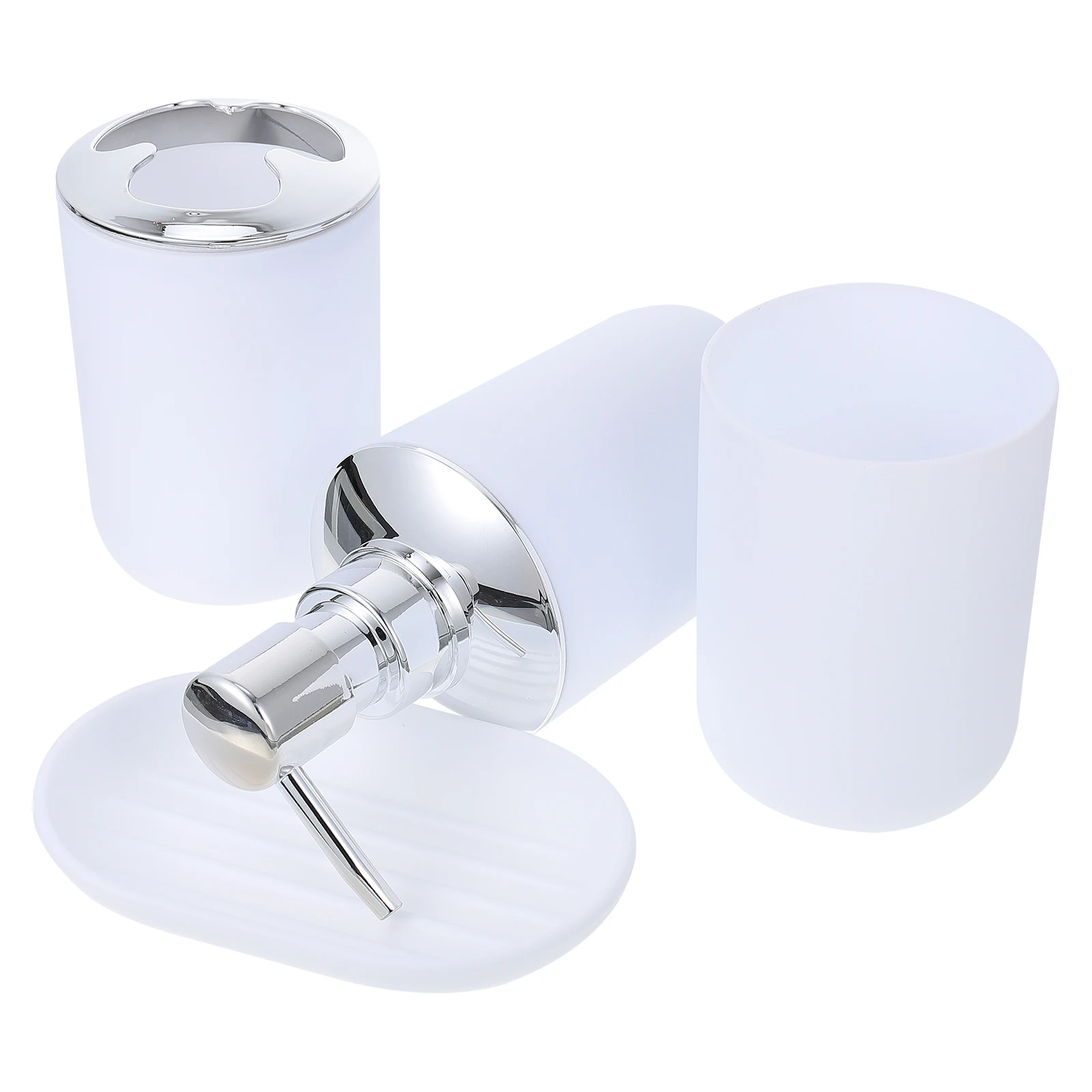 

1 set 1 Set Home Hotel Use Bathroom Washing Accessories Kit Plastic Soap Storage Tray Toothbrush Cup Lotion Box Portable