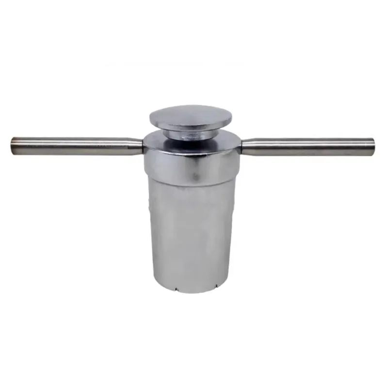 Stainless steel cutting tools for non-combustible mineral wool sample preparation - 45*50/45*80mm round rock wool plate sampler