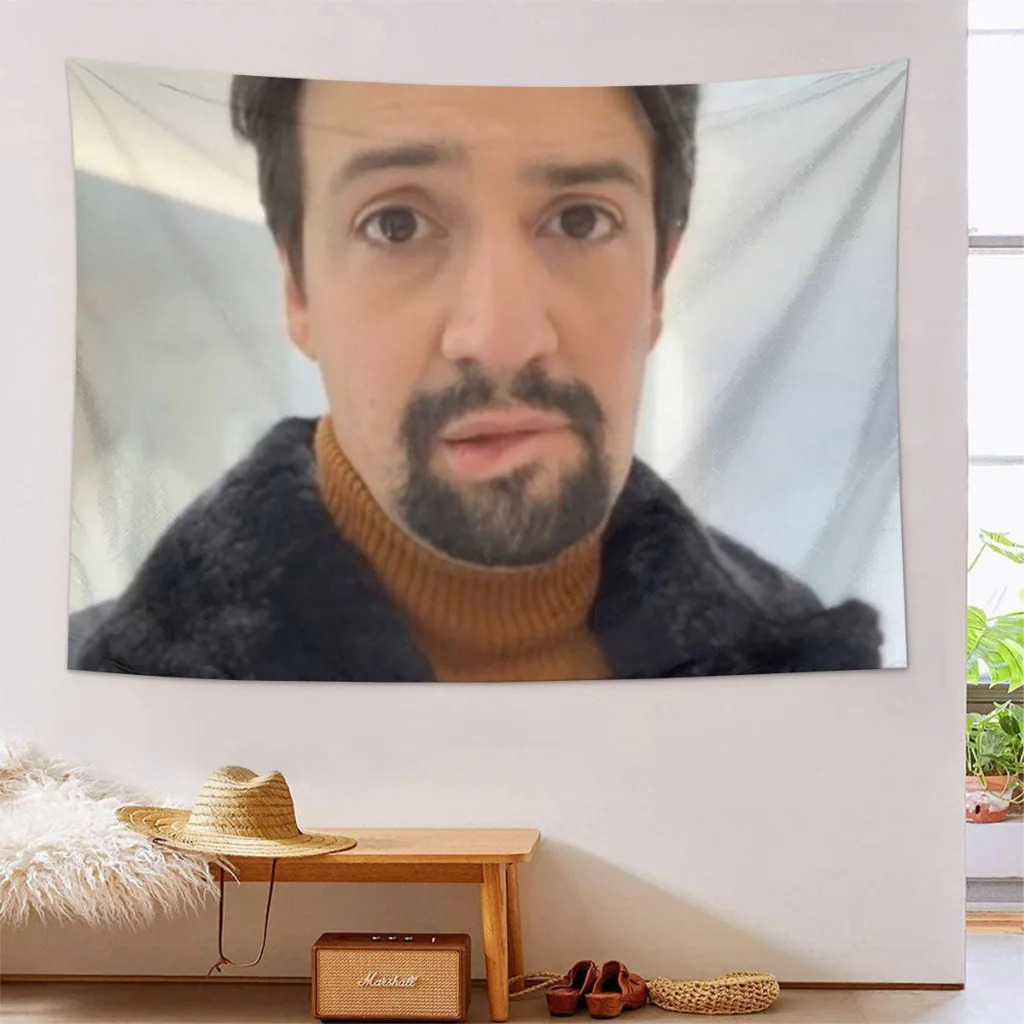 manuel miranda lip bite meme Child Tapestry Home Decorating Room