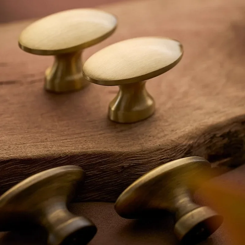 Antique Brushed Kitchen Cupboard Knobs Cabinet Storage Handles Solid Drawer Knobs Furniture Hardware Wardrobe Closet Door Pulls