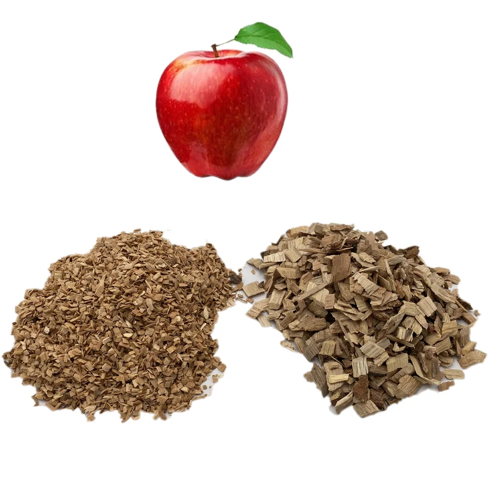 

Apple Smoke Chips - Smoked Apple Wood Chips Soft Aroma Barbecue Wood Smoke 500 grams/bags