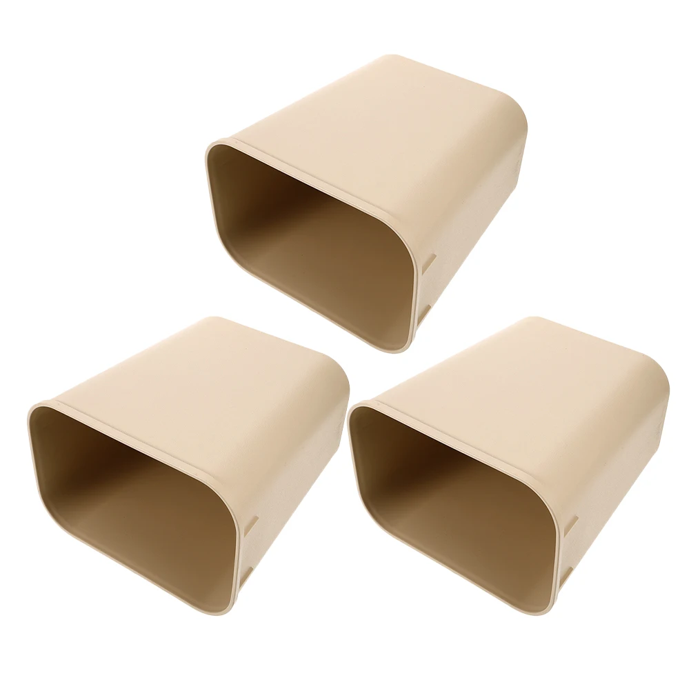 

3pcs Plastic Trash Can Garbage Bin for Bedroom Kitchen Bathroom Office 8L Round Basket Commercial Use