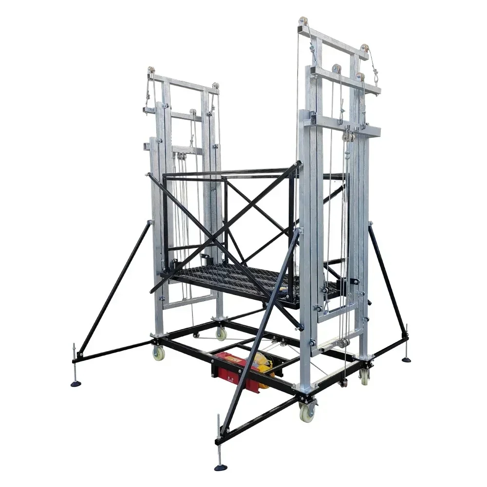 Hot SalesElectric Scaffolding Lift New Movable Remote Control Hot-dip Galvanized Electric Scaffolding Four-section Mast Model