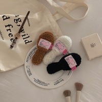 Fluffy Air Cushion Comb Portable Anti Static Electricity Solid Color Mini Comb Plush Makeup Comb