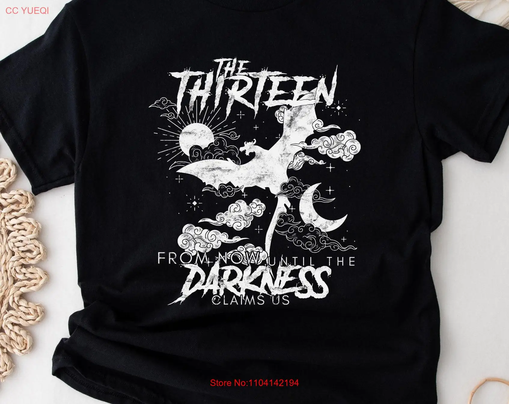 TOG The Thirteen From Now Until Darkness Claims Us Manon Blackbeak Iron T Shirtth Clan SJM Licensed Heavyweight Crewneck shirt