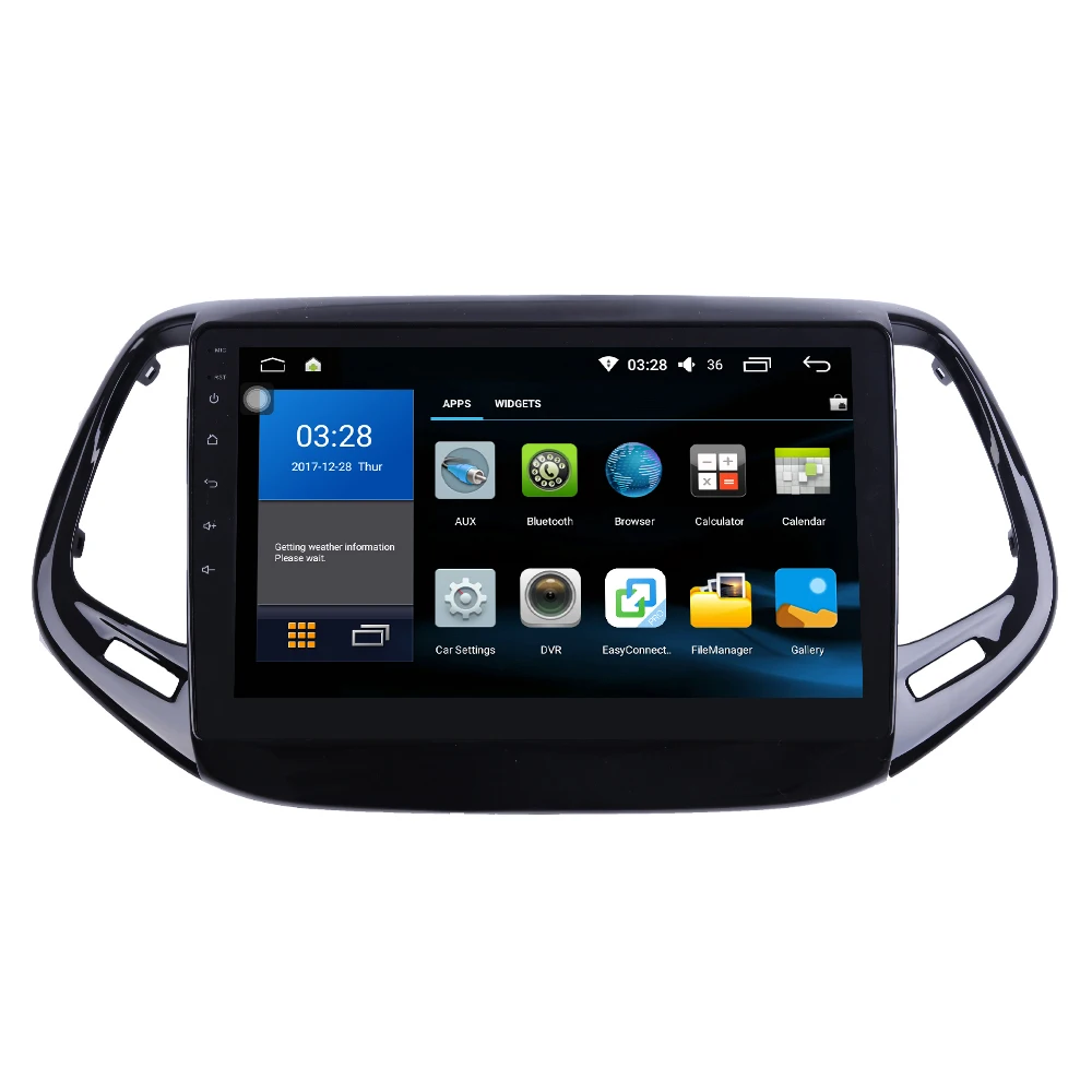 

Автомобильный радиоприемник для Jeep Compass 2017 2018 2Din Android, восьмиядерный автомобильный стерео DVD, GPS-навигатор, плеер, мультимедиа, Android Auto Carplay