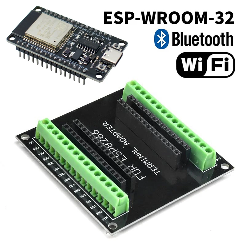 

Плата расширения для разработки на ESP32, совместимая с модулем WiFi/Bluetooth ESP32 NodeMCU-32S, сверхнизкое энергопотребление, 30-контактная