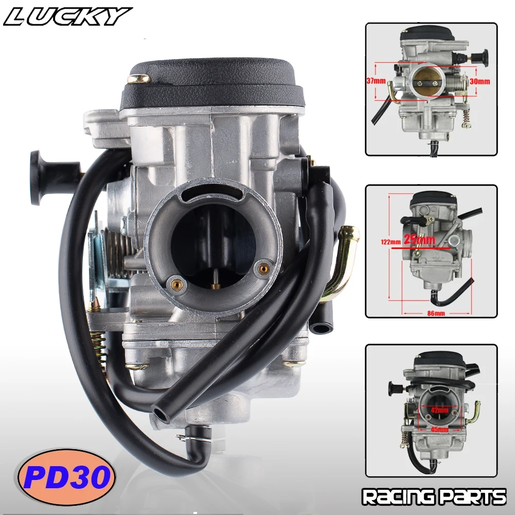 Motorcycle Carburetor PD30 30mm For JIANSHE QingQi 250 JS GXT 250 QM250GY ATV Quad Motercross Parts Carburador Manual Choke Carb