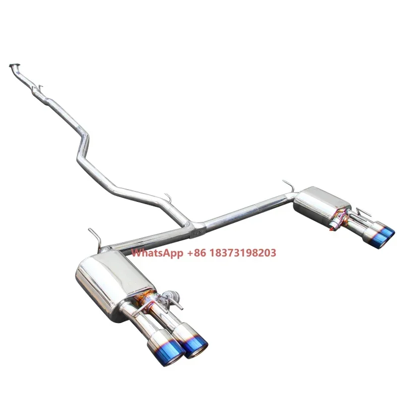 Valvetronic Exhaust Custom Catback Exhaust System for Honda Accord 2003-2021 304 Stainless Steel Performance Exhaust Muffler