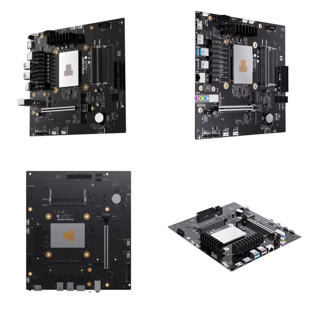 

Mini PC Motherboard for MINISFORUM BD795M for Ryzen 9 7945HX Gaming NAS Build M-ATX DDR5 Dual Channel NVMe SSD SATA3 PCIe