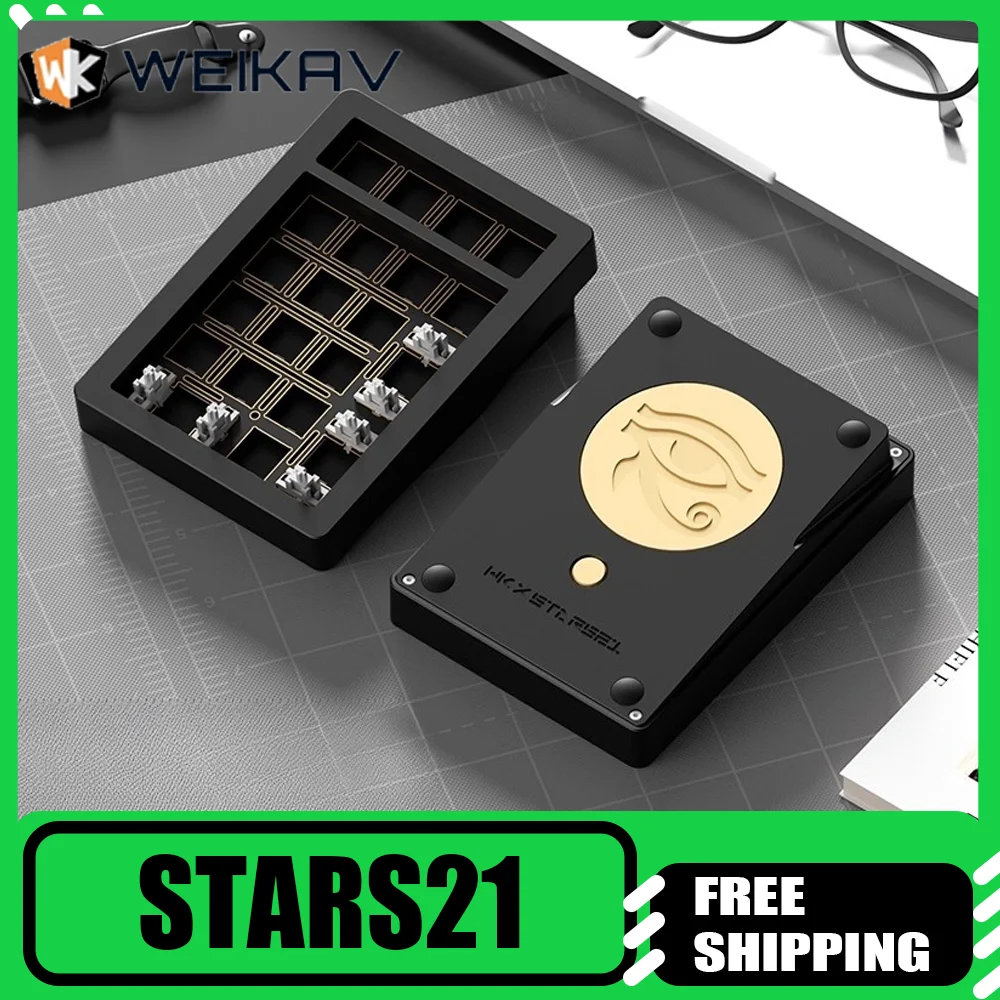 

Weikav Stars21 Wireless digital pad keypad the third mock examination aluminum alloy mechanical customized hot plug Bluetooth