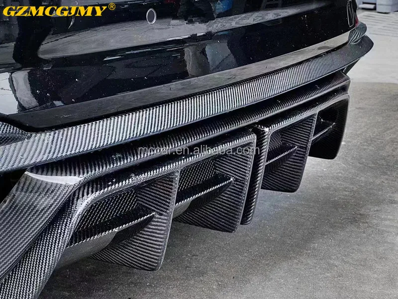 High quality RS4 LED diffuser front lip side skirt suitable for RS4 B9 carbon fiber body kits