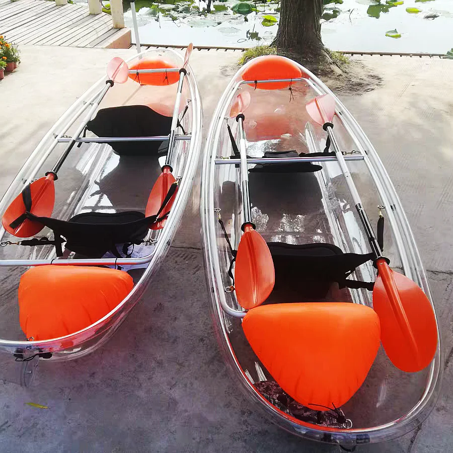 Crystal Ship Wedding Photography Water Transparent Boat Scenic Spot Drifting Boat Park Play Boat Canoe