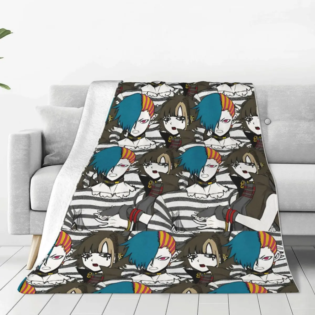 Your Turn To Die Reko Yabusame Alice Yabusame Blanket Flannel Awesome Warm Throw Blanket for Bed Sofa Autumn/Winter