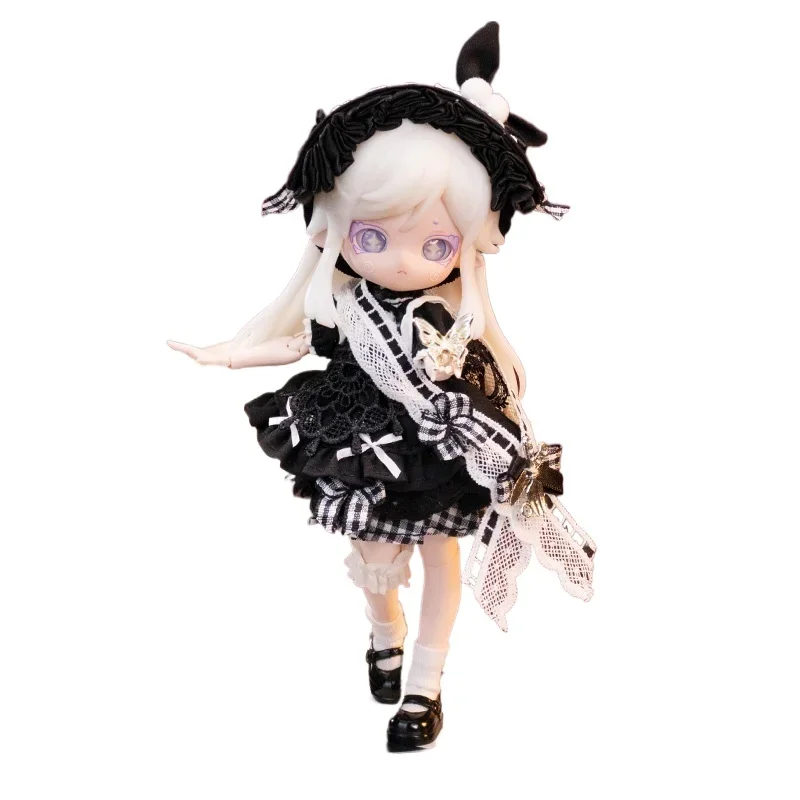 

COME4FREE Alice Fairy Tale Series Midnight Dress Outfit Set for 1/12 BJD Doll Clothes Compatible with OB11 Doll Accessories