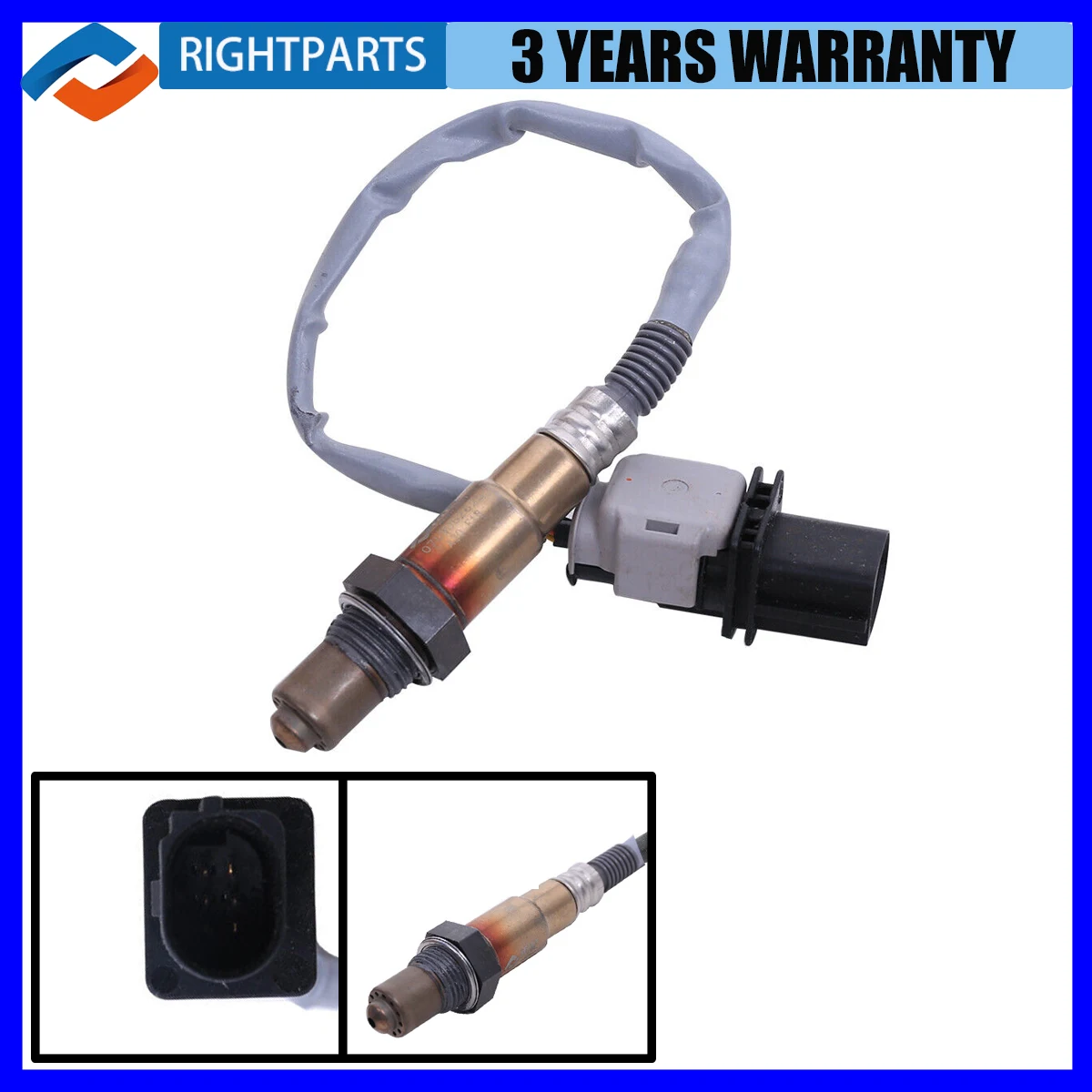 RIGHTPARTS 07L906262S 0258017153 Car O2 Oxygen Sensor For Audi A3 A4 A5 A8 Q7 Q5 1.8 2.0 TFSI Lambda Sensor VW Automobile Sensor