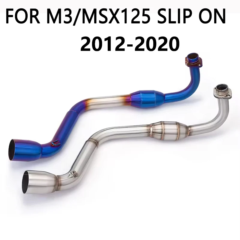 

motorcycle system spare parts Motorcycle Exhaust Muffler Contact Middle Middle Pipe for M3 MSX 125 MSX125 2013-2019