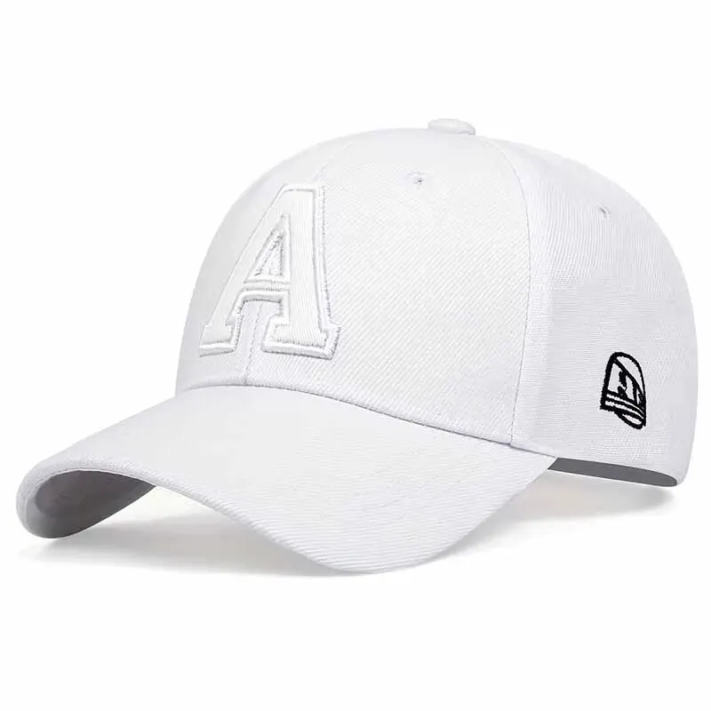 Unisex A Letter Embroidery Baseball Caps Spring and Autumn Outdoor Adjustable Casual Hats Sunscreen Hat