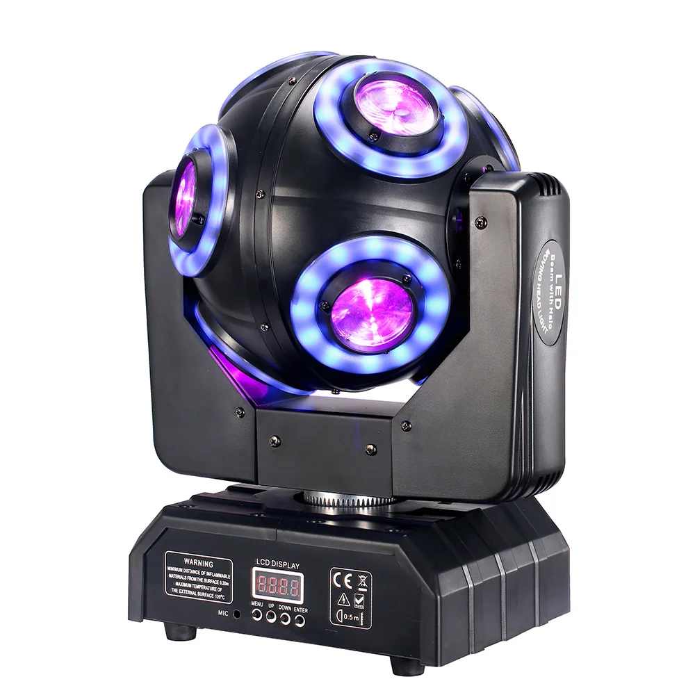 150W LED Beam Moving Head DMX512 Disco Magic Ball Party Lights RGBW Rotating DJ Mobile Stage Lighting For Nightclub Wedding Bar