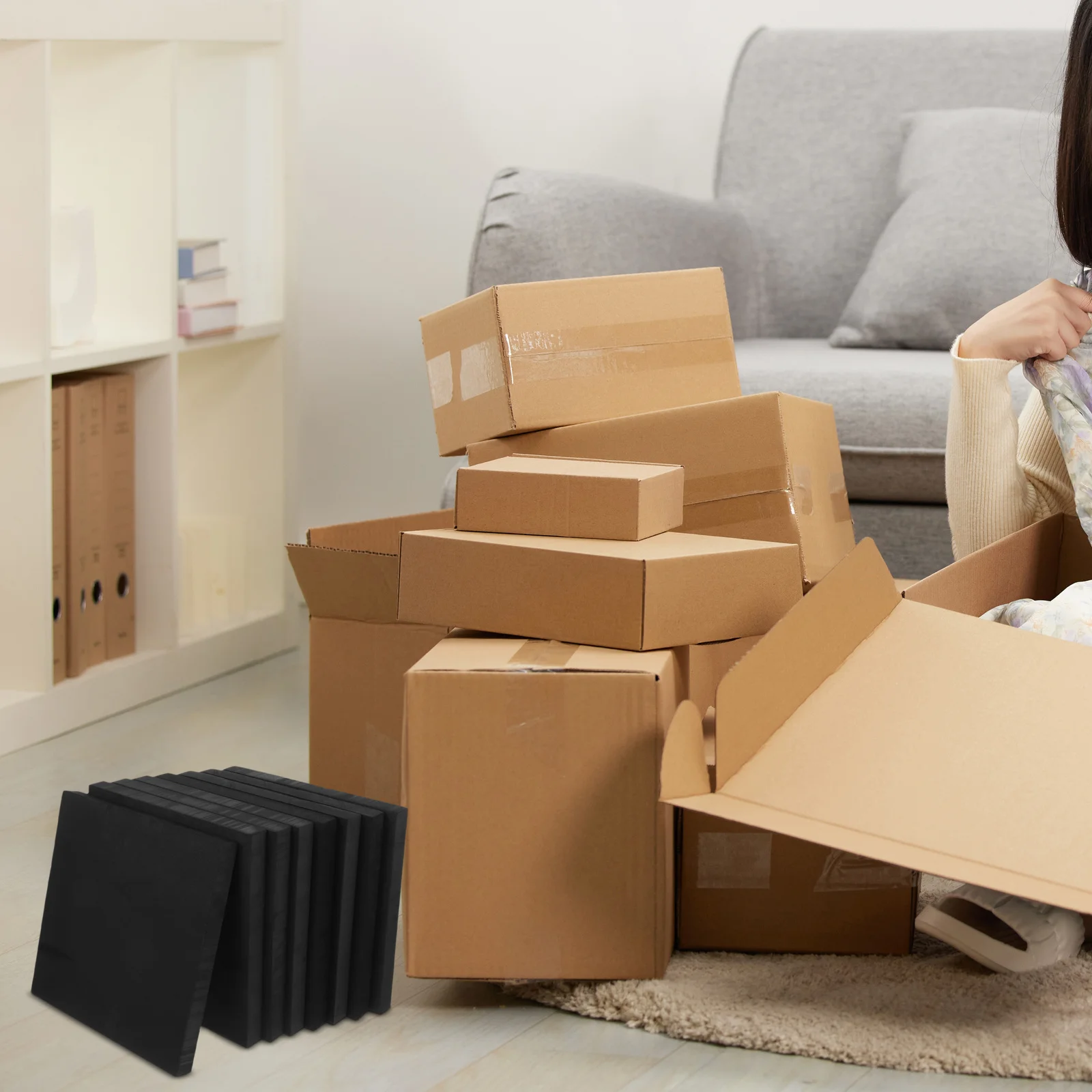 

8pcs Polyethylene Pads Cuttable Foam Insert For Shipping Packing Foam Board Protective Inserts For Boxes Packaging Material