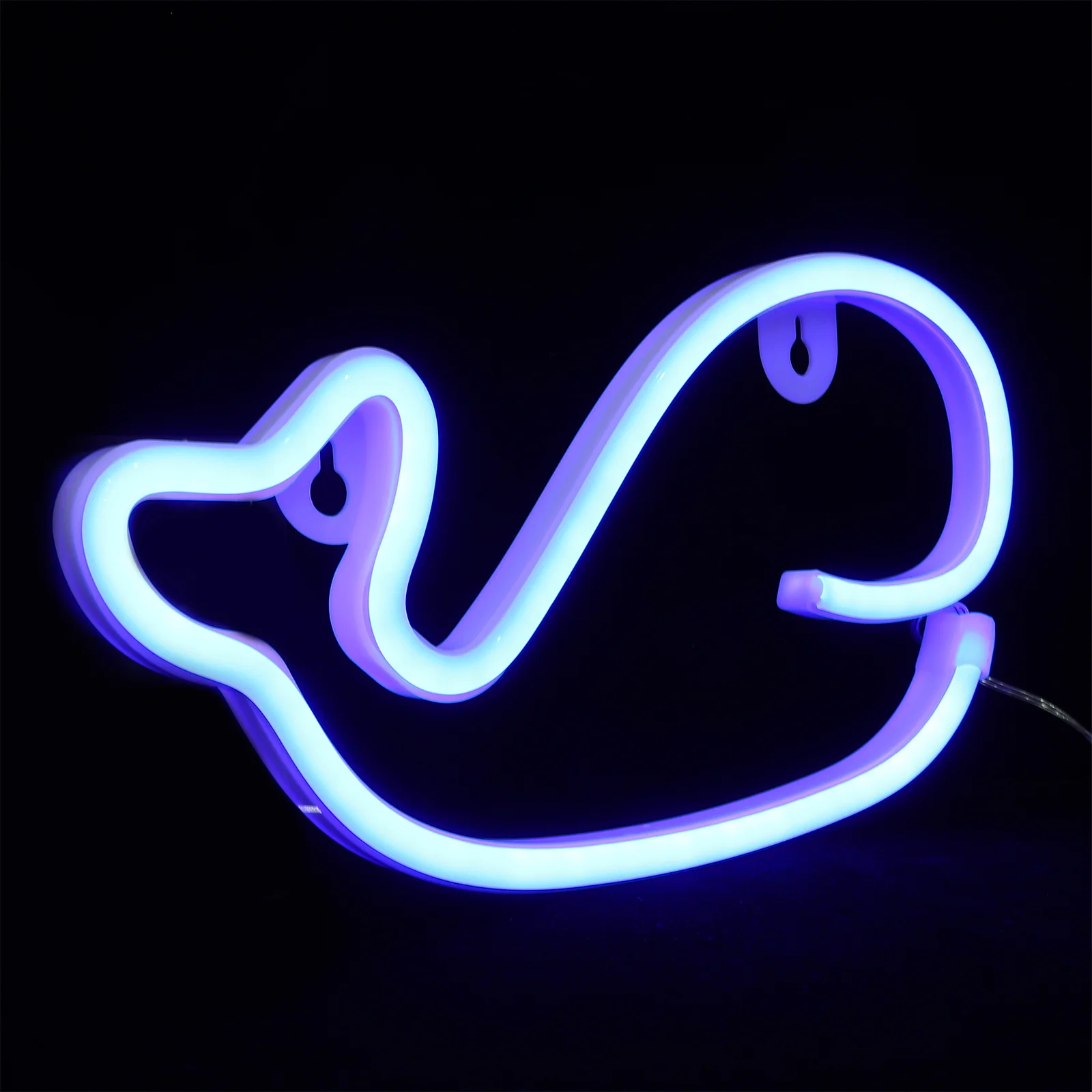 Enseigne au néon baleine actionnée USB charge lumière LED chambre veilleuse barre décor créatif néons lumières pour salle de fête