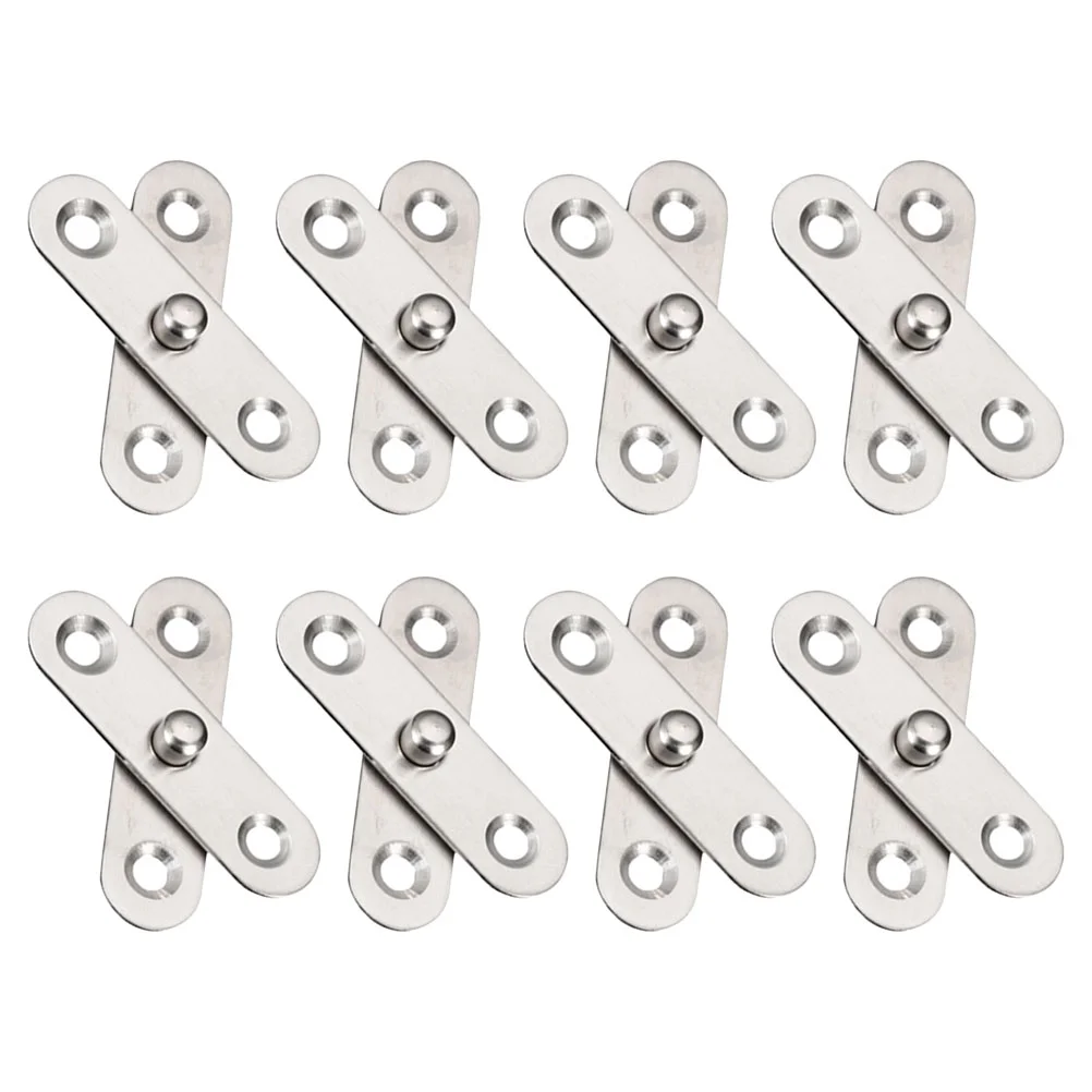 8 Pcs Window Hinge Rotatable 360 Degree Hinges Folding Hidden Door Rotating Pivot Rotation Shed Windows Hardware