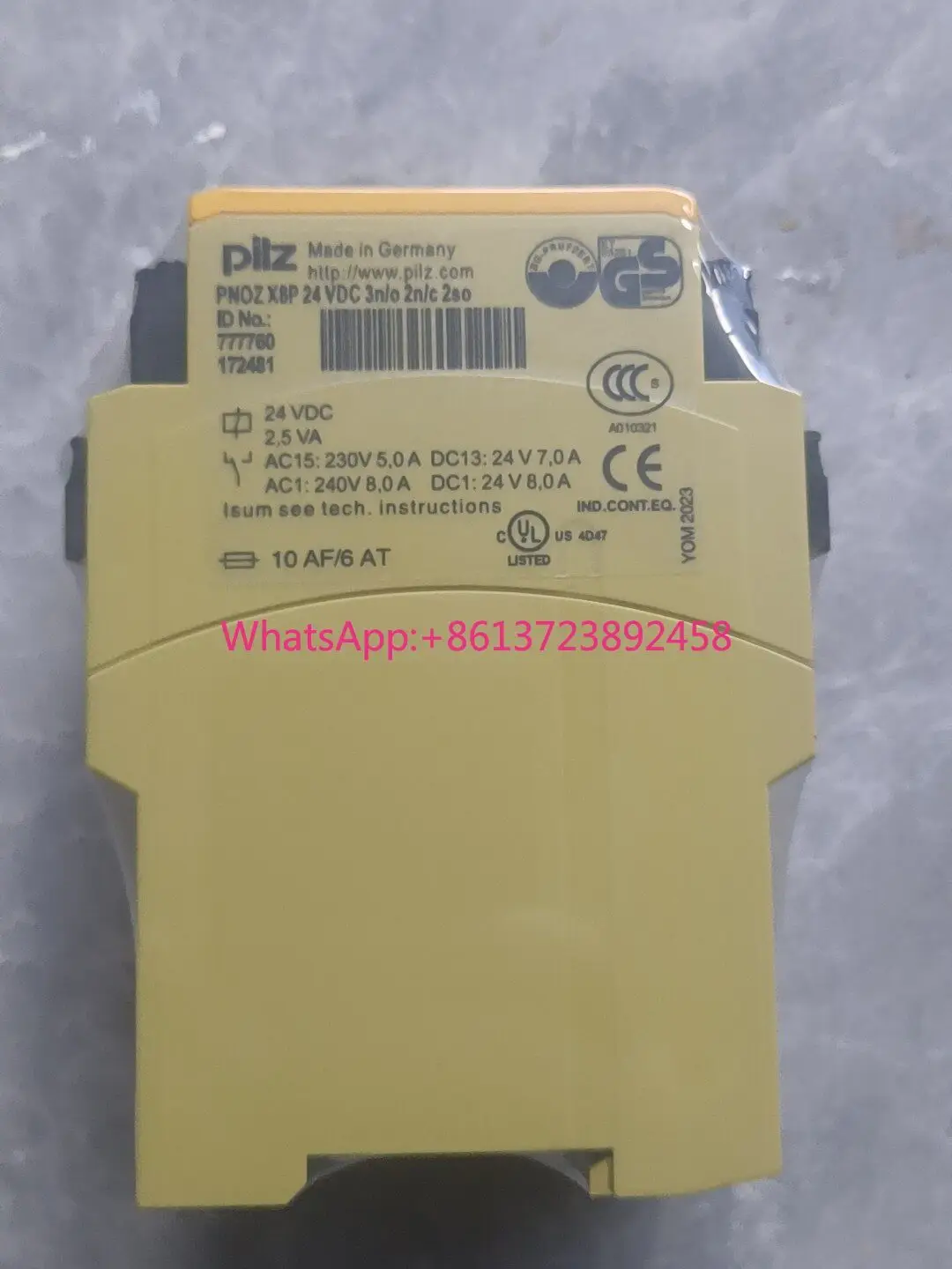Pilz x8p 777760 safety relay original Germany in stock