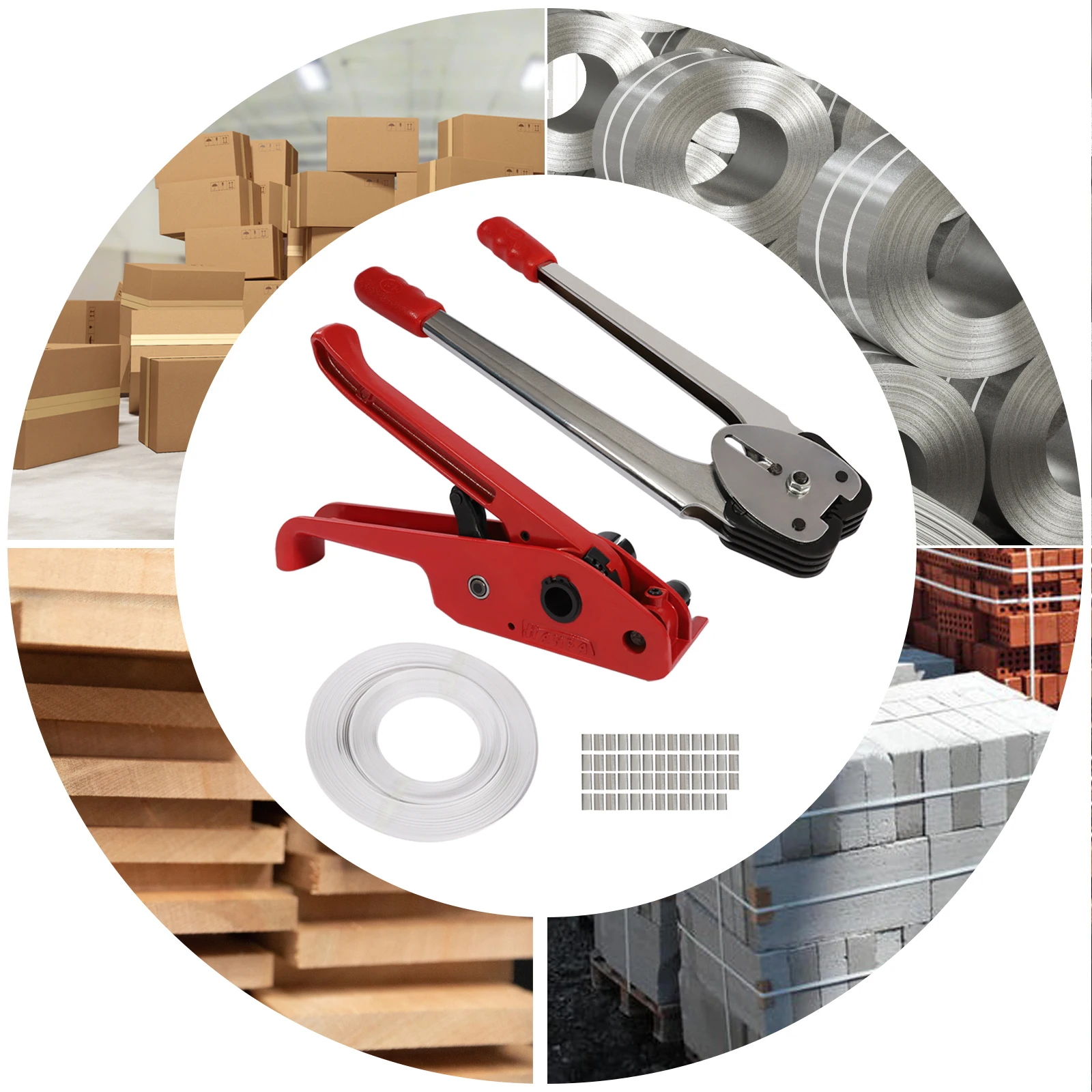 Packaging Strapping Banding Kit Tensioner Tool Sealer,Packaging of goods, Strapping Packing Machine Kit,for warehouse packages