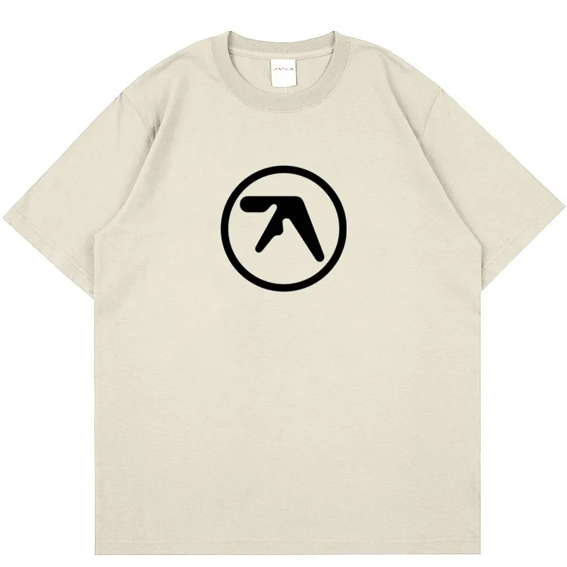 Punk Aphex Twin Print T-Shirt Oversize Hip Hop Men\'s Streetwear Harajuku T Shirt Goth Summer Top Short Sleeve Cotton Clothes Y2k