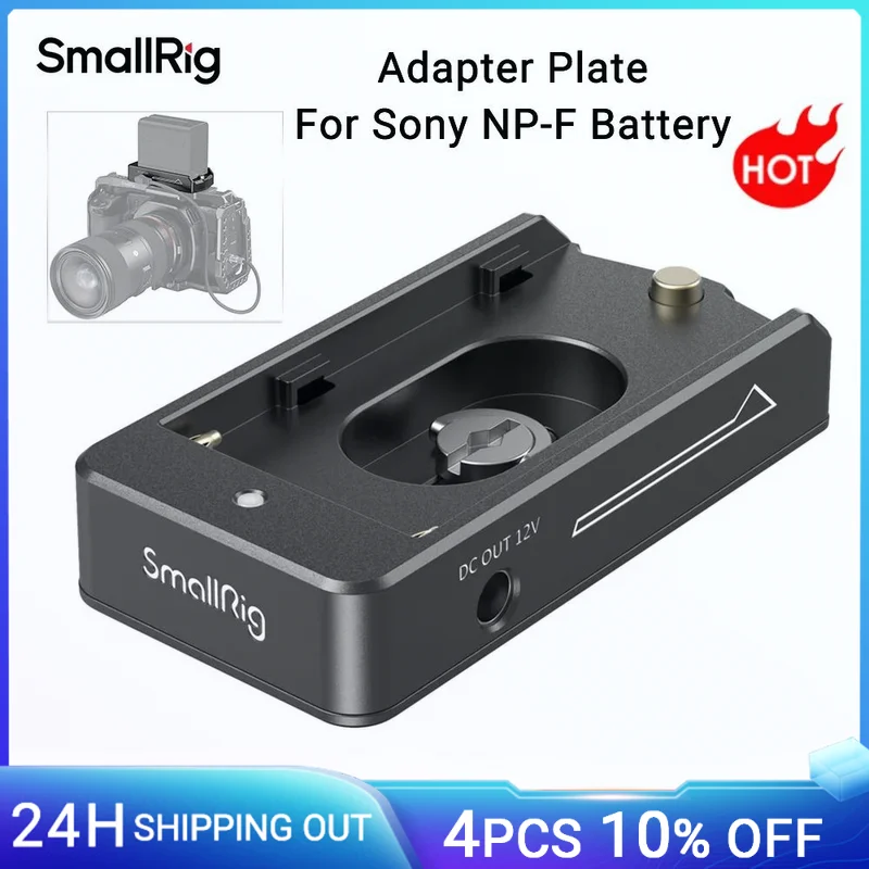 SmallRig NP-F Battery Adapter Plate For Sony NP-F Type for BMPCC 4K 6K Battery Adapter Plate Video Shooting Support Rig 3018