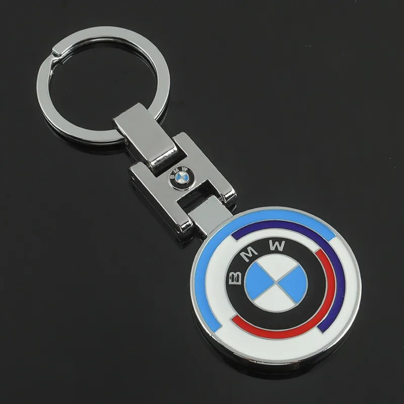 

Metal Round Car Keychain Emblem KeyRing Pendant For BMW E46 E90 E60 F30 F10 E39 E36 F20 G30 G20 E87 E92 E91 E30 F11 F31 X1 X2 X3