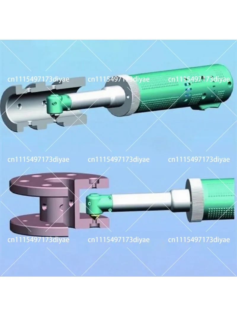 90° Electric Pipe Chamfering Tool Handheld Deburring Machine 3 Replaceable Heads for Flanges Holes