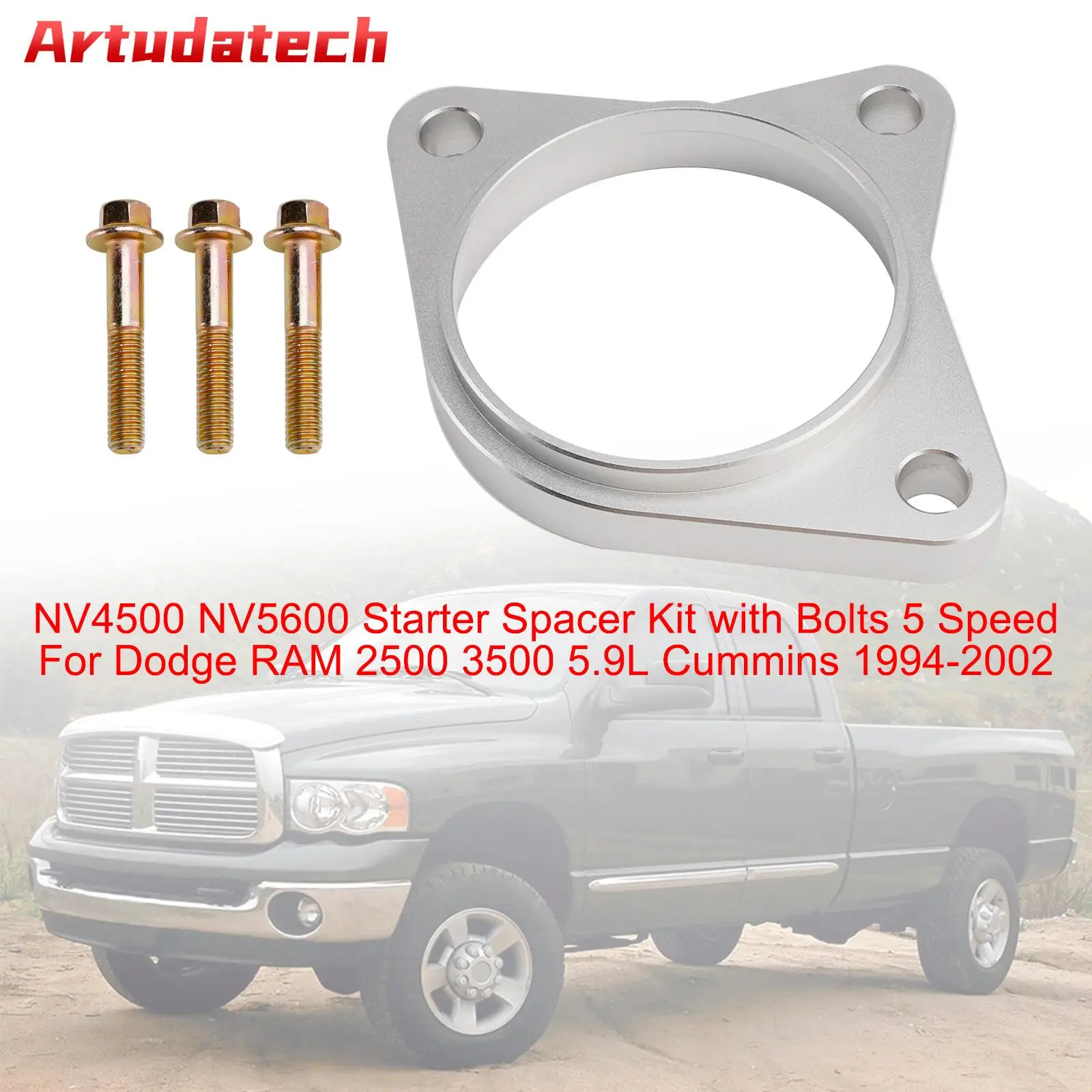 

Комплект прокладок стартера Artudatech NV4500 NV5600 с болтами, 5 скоростей для Dodge RAM 2500 3500 5,9 л