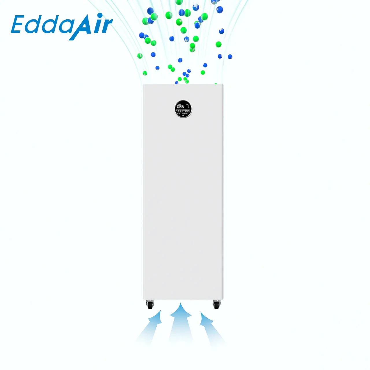 EddaAir Mobile Type Large Air Plasma Air Purifier No Consumable For Indoor Growing Room Odor Removal