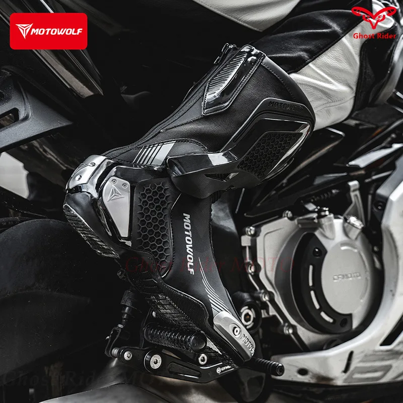 Motowolf riding boots Off-road rally protective boots Track protective Non-slip wear-resistant motorcycle boots botas moto